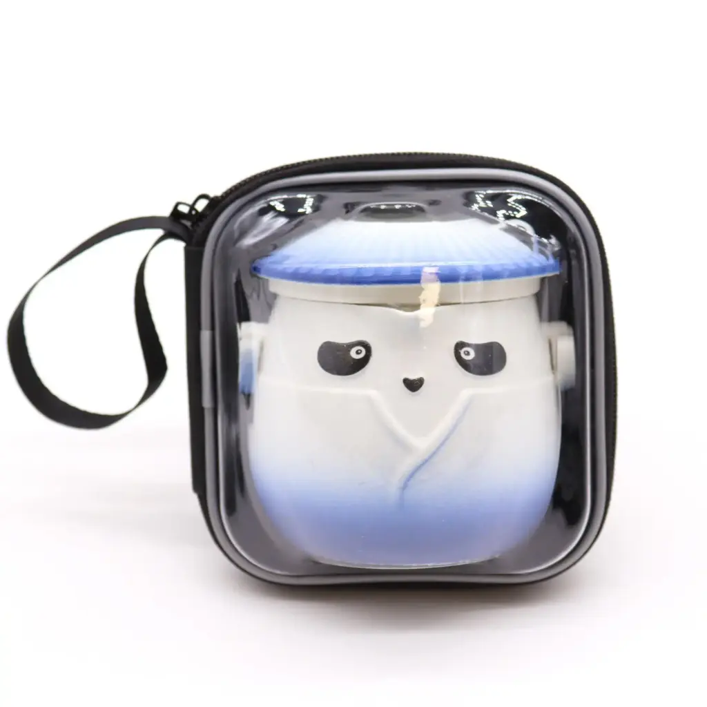 Panda Teapot Set & Three Cups – Sky Blue | www.artisangoods.co.uk 5