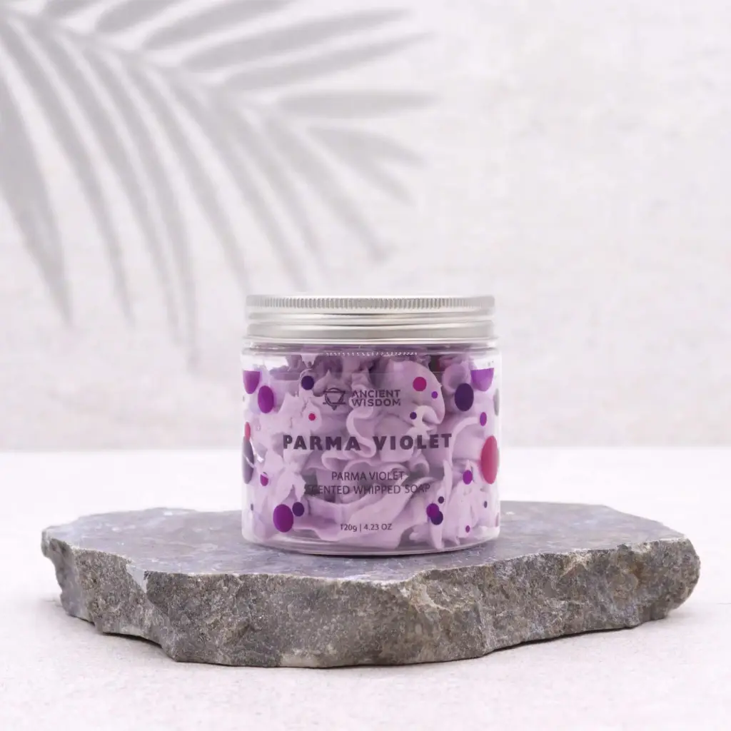 Parma Violet Whipped Soap 120g | www.artisangoods.co.uk 2
