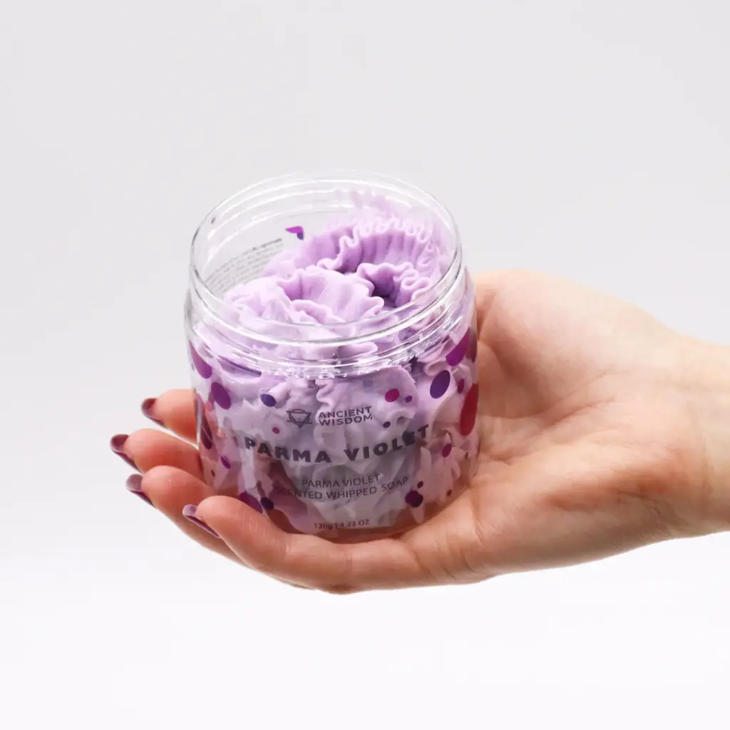 Parma Violet Whipped Soap 120g | www.artisangoods.co.uk 3