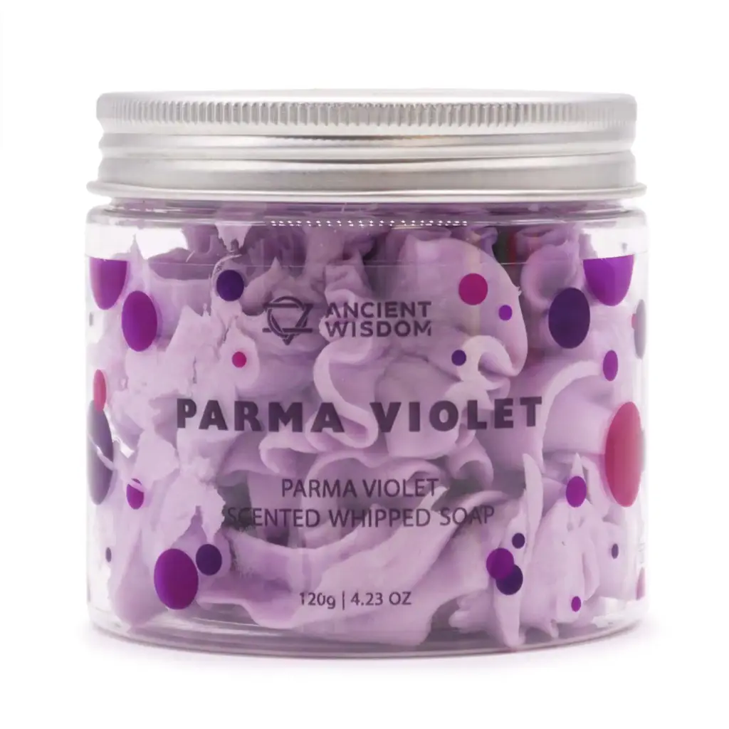 Parma Violet Whipped Soap 120g | www.artisangoods.co.uk
