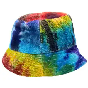 Patched Hemp & Cotton Boho Festival Hat – Tiedye | www.artisangoods.co.uk Patched Hemp & Cotton Boho Festival Hat – Tiedye | www.artisangoods.co.uk 1