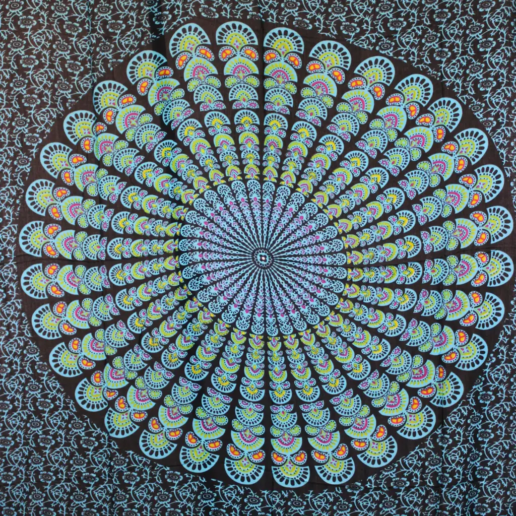 Peacock Classic Mandala Sarongs | www.artisangoods.co.uk 3 Peacock Classic Mandala Sarongs | www.artisangoods.co.uk 3