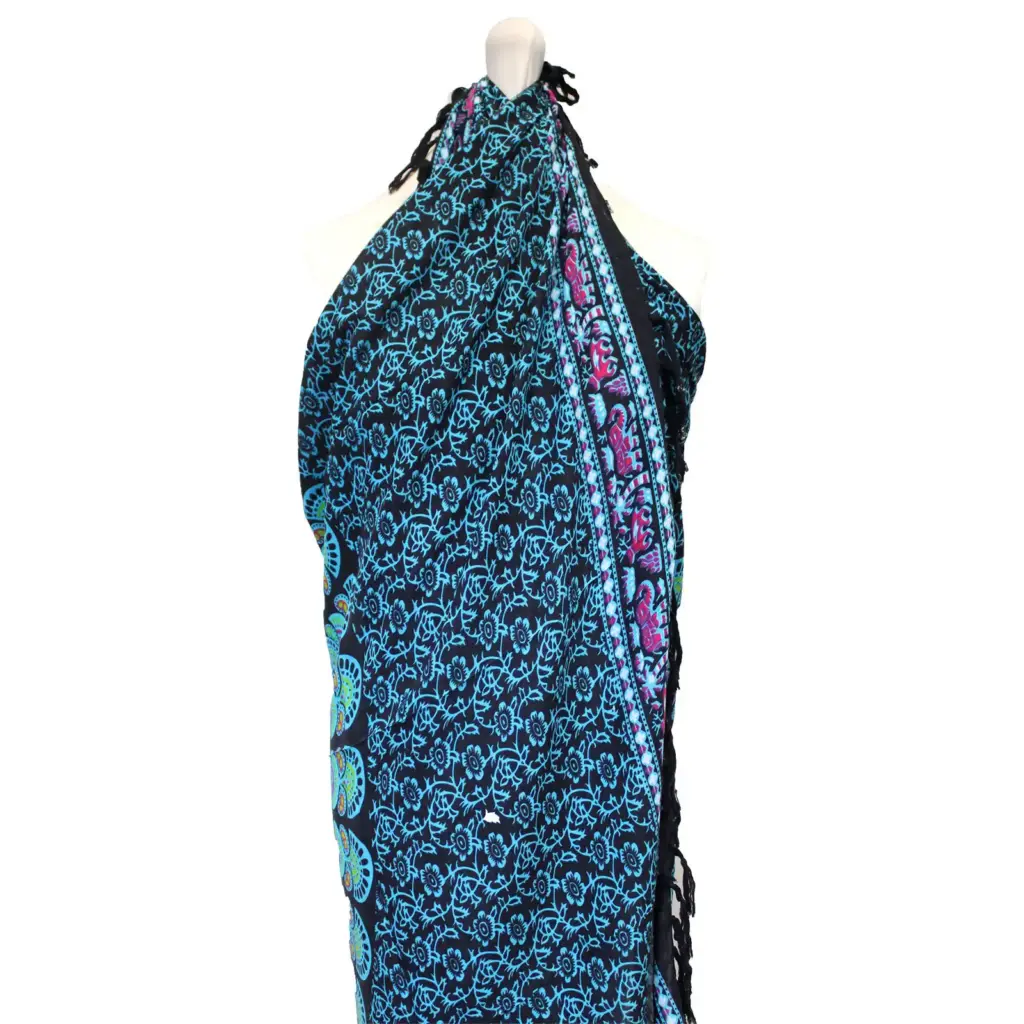 Peacock Classic Mandala Sarongs | www.artisangoods.co.uk
