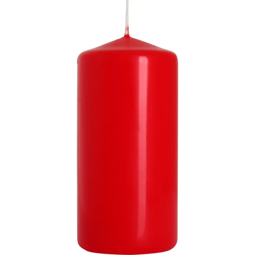 Pillar Candle 50x100mm – Red | www.artisangoods.co.uk