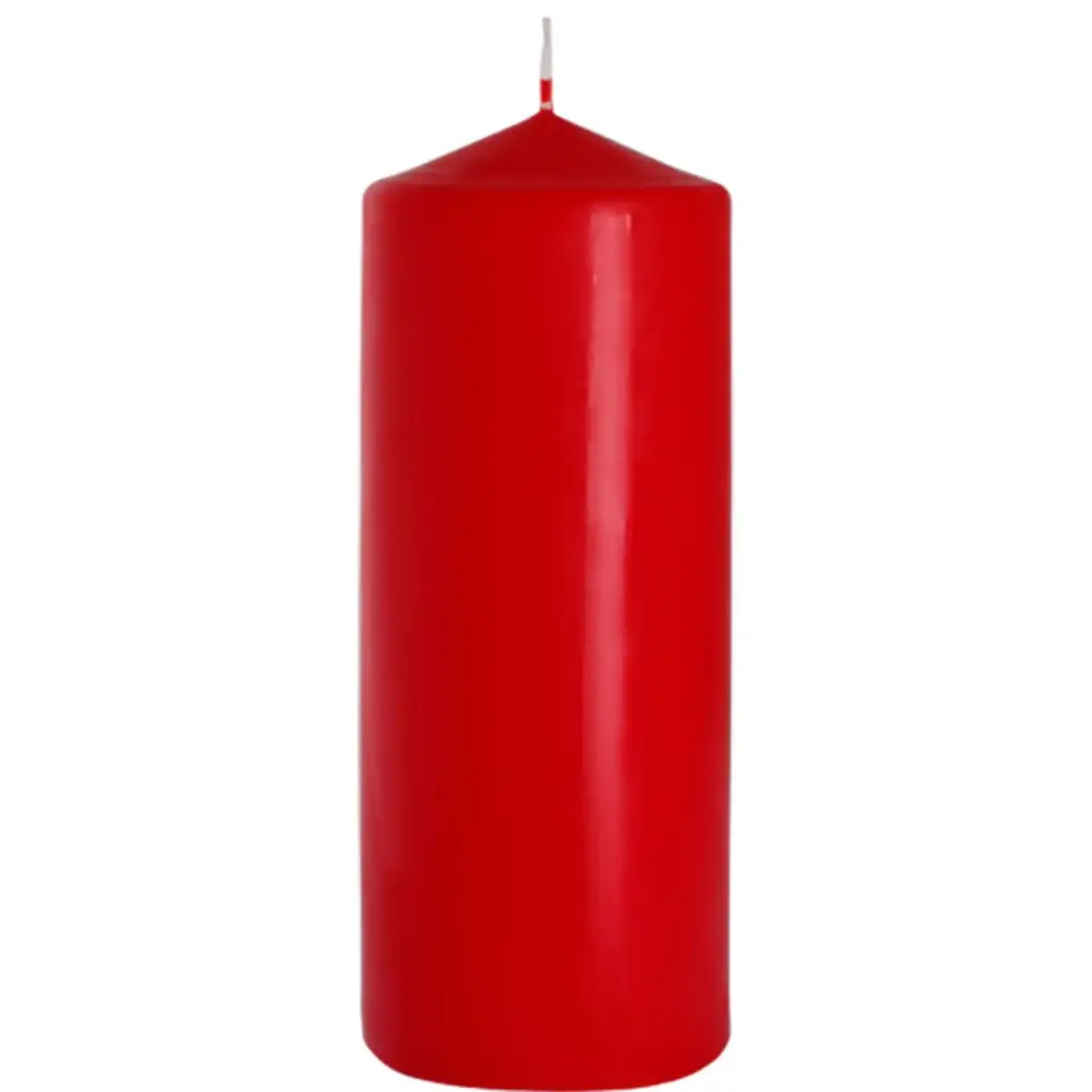 Pillar Candle 80x200mm – Red | www.artisangoods.co.uk