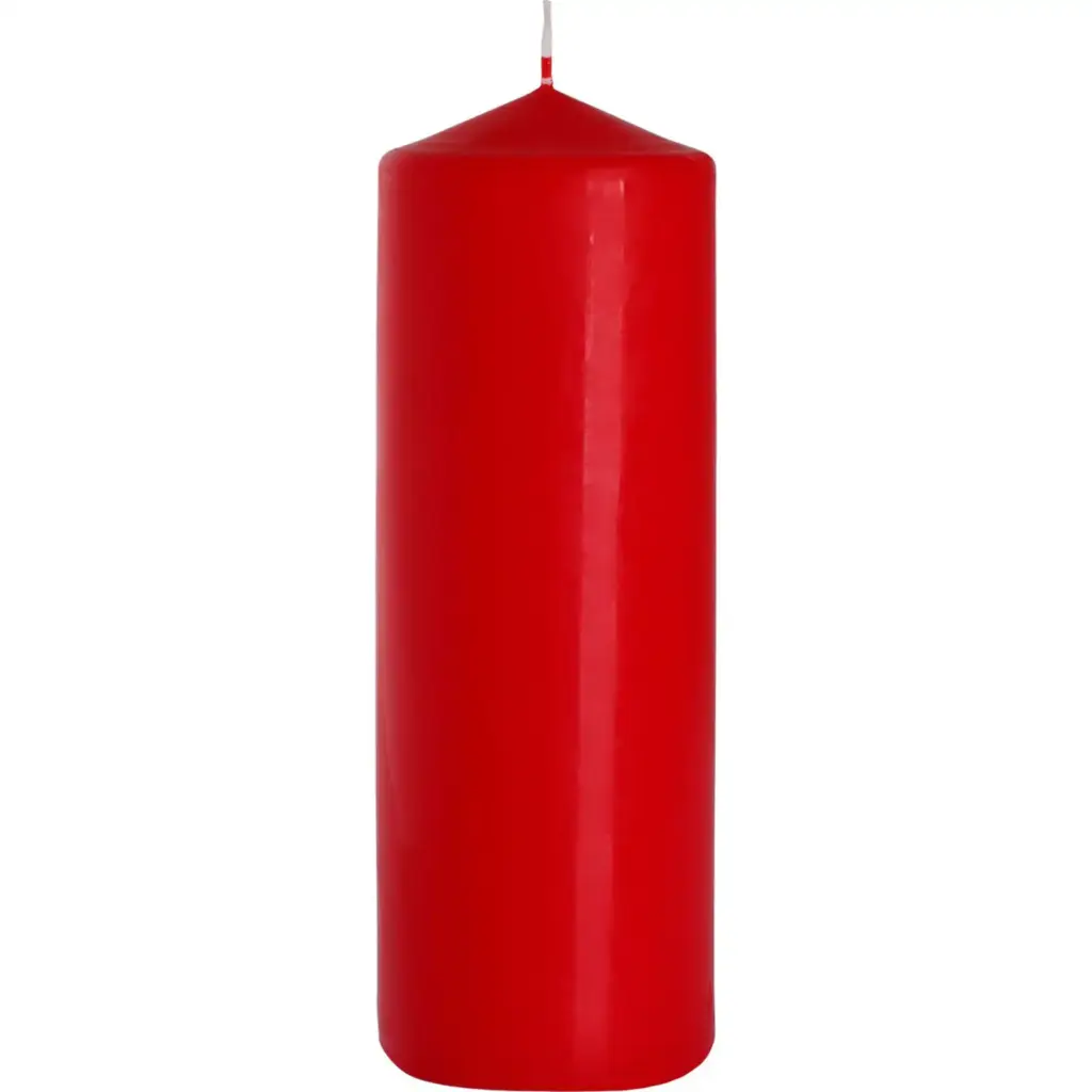 Pillar Candle 80x250mm – Red | www.artisangoods.co.uk
