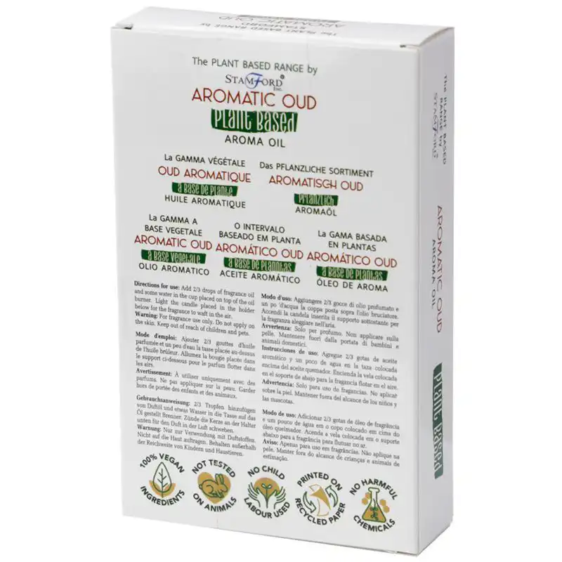 Plant Based Aroma Oil – Aromatic Oud | www.artisangoods.co.uk 4 Plant Based Aroma Oil – Aromatic Oud | www.artisangoods.co.uk 3