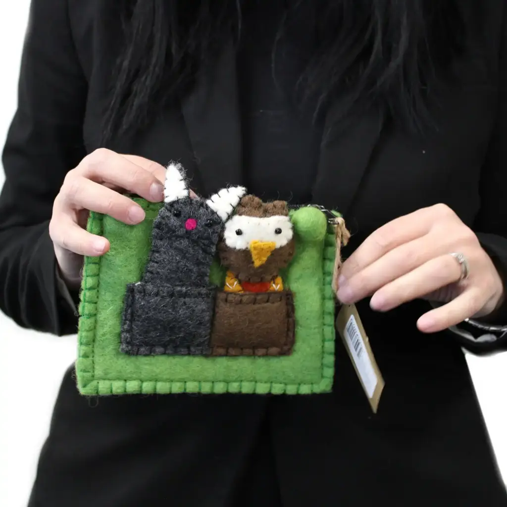 Pouch with Finger Puppets – Owl & Pussycat | www.artisangoods.co.uk 3