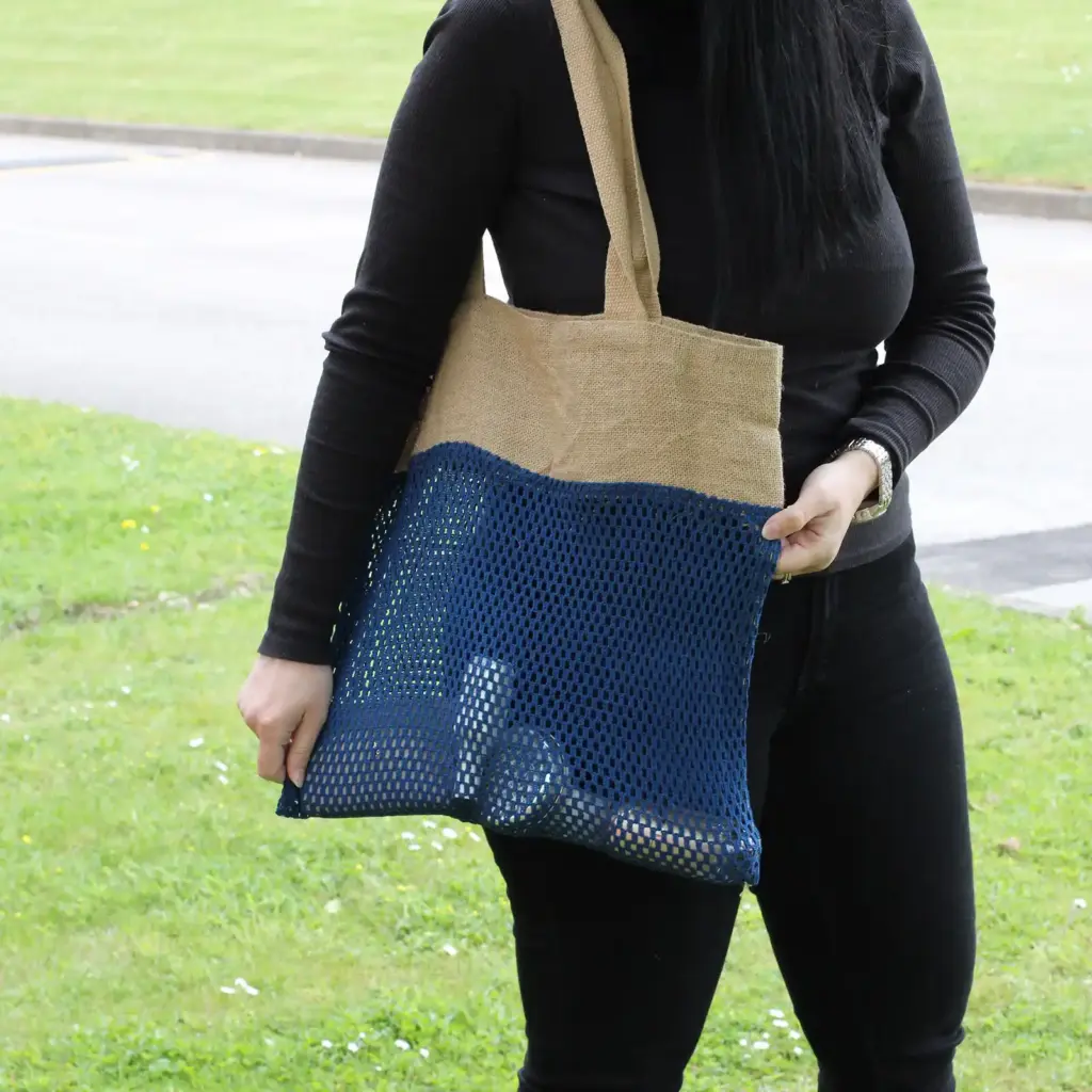 Pure Soft Jute and Cotton Mesh Bag – Denim | www.artisangoods.co.uk 4 Pure Soft Jute and Cotton Mesh Bag – Denim | www.artisangoods.co.uk 4