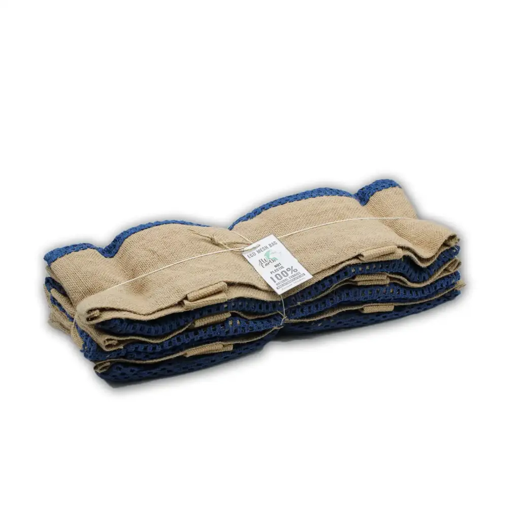 Pure Soft Jute and Cotton Mesh Bag – Denim | www.artisangoods.co.uk 2 Pure Soft Jute and Cotton Mesh Bag – Denim | www.artisangoods.co.uk 2
