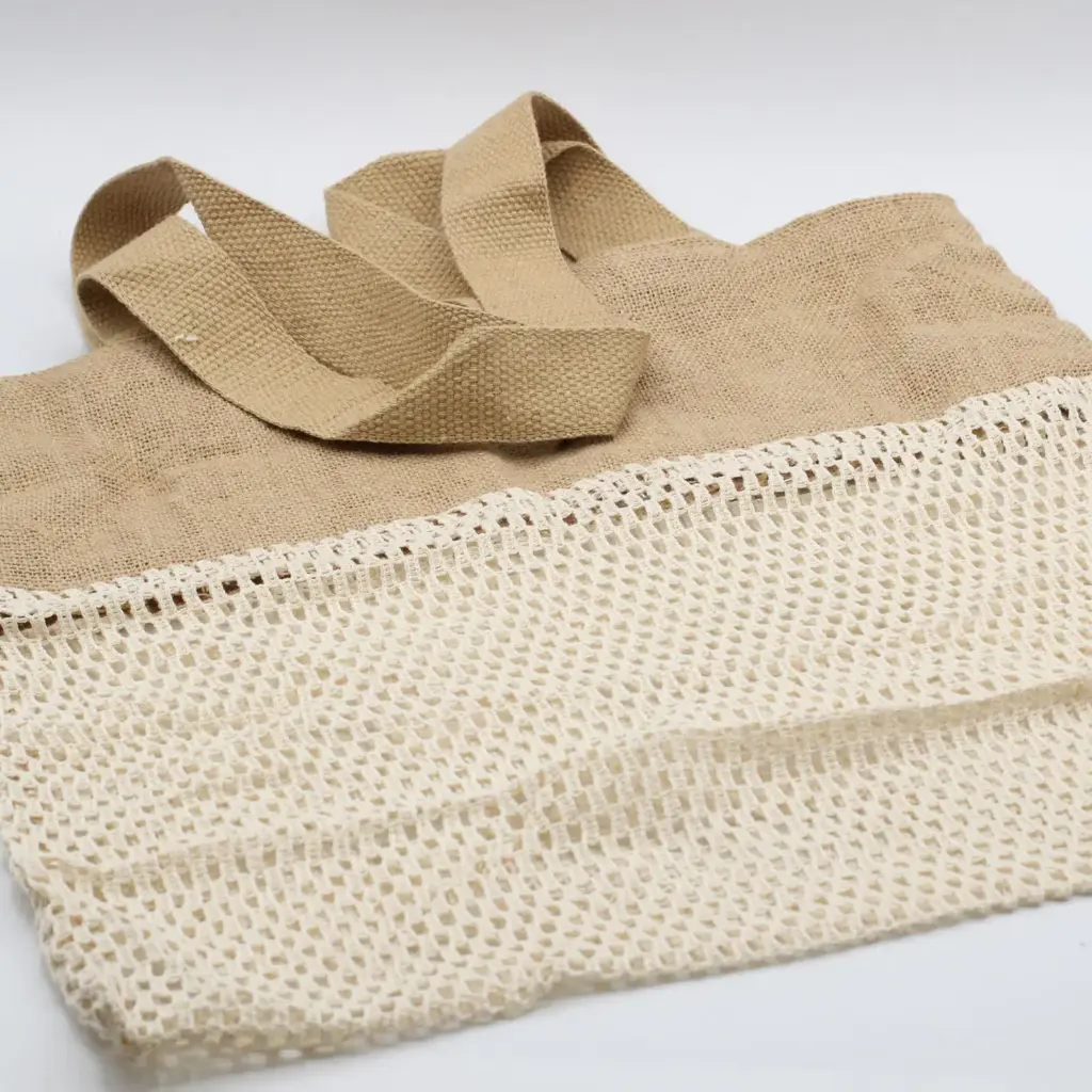 Pure Soft Jute and Cotton Mesh Bag – Natural | www.artisangoods.co.uk 4 Pure Soft Jute and Cotton Mesh Bag – Natural | www.artisangoods.co.uk 4