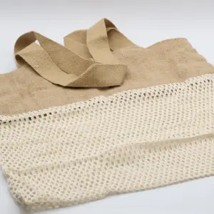 Pure Soft Jute and Cotton Mesh Bag – Natural | www.artisangoods.co.uk 4