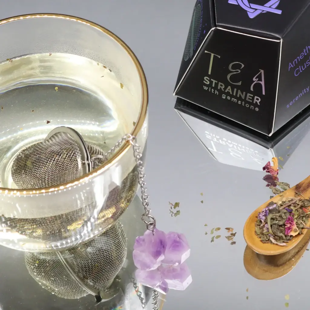 Raw Crystal Gemstone Tea Strainer – Amethyst Cluster | www.artisangoods.co.uk 7 Raw Crystal Gemstone Tea Strainer – Amethyst Cluster | www.artisangoods.co.uk 7