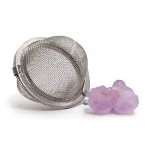 Raw Crystal Gemstone Tea Strainer – Amethyst Cluster | www.artisangoods.co.uk 6