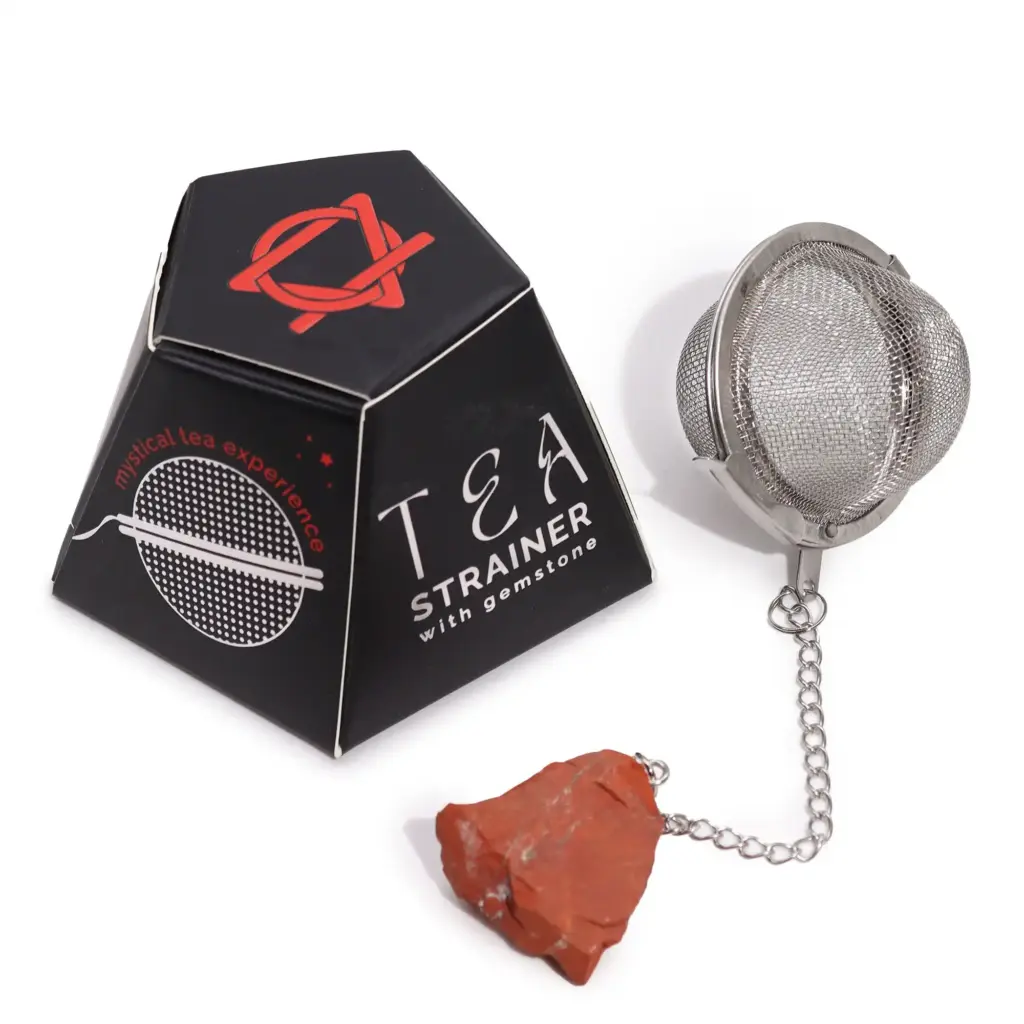 Raw Crystal Gemstone Tea Strainer – Red Jasper | www.artisangoods.co.uk 5 Raw Crystal Gemstone Tea Strainer – Red Jasper | www.artisangoods.co.uk 5