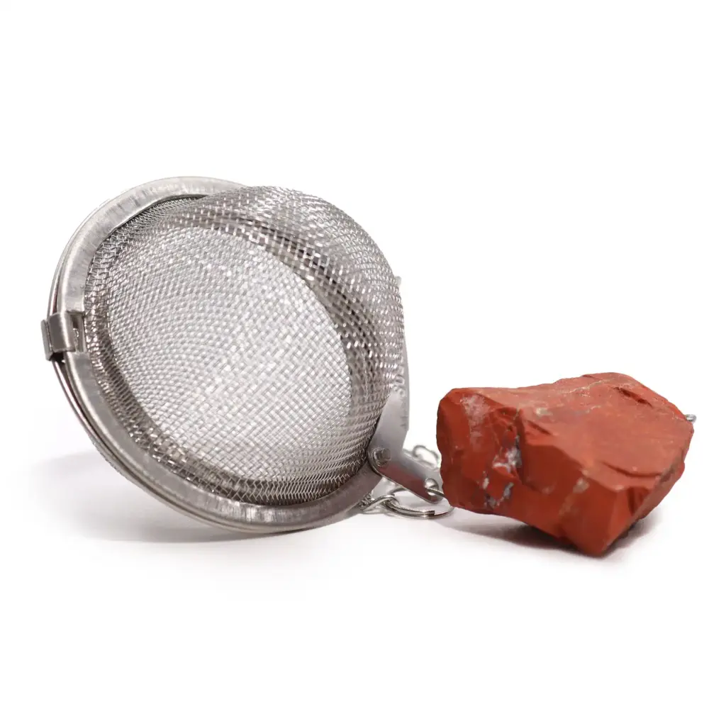 Raw Crystal Gemstone Tea Strainer – Red Jasper | www.artisangoods.co.uk 4 Raw Crystal Gemstone Tea Strainer – Red Jasper | www.artisangoods.co.uk 4