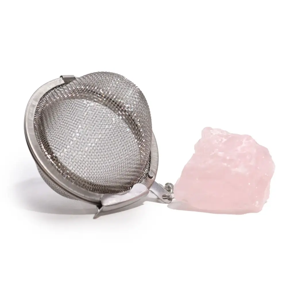 Raw Crystal Gemstone Tea Strainer – Rose Quartz | www.artisangoods.co.uk 6 Raw Crystal Gemstone Tea Strainer – Rose Quartz | www.artisangoods.co.uk 6