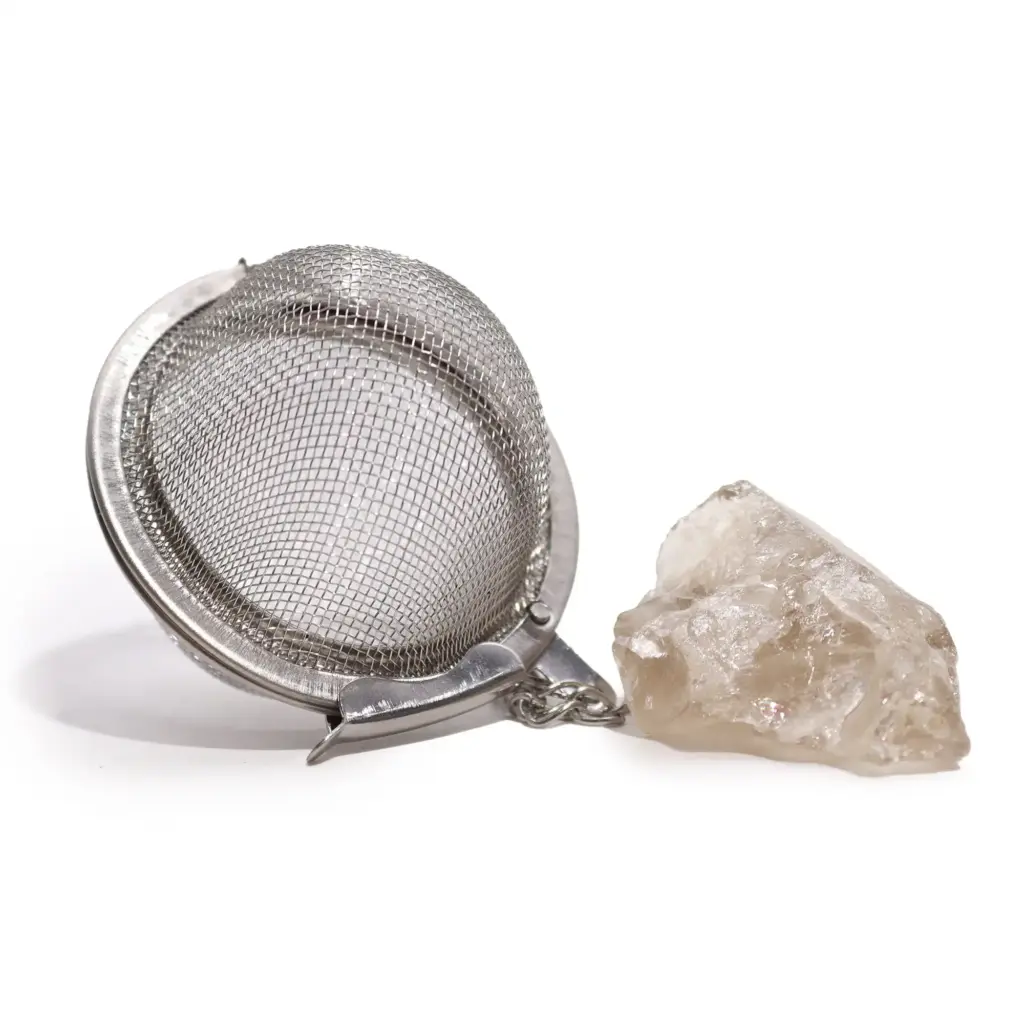 Raw Crystal Gemstone Tea Strainer – Smoky Quartz | www.artisangoods.co.uk 6
