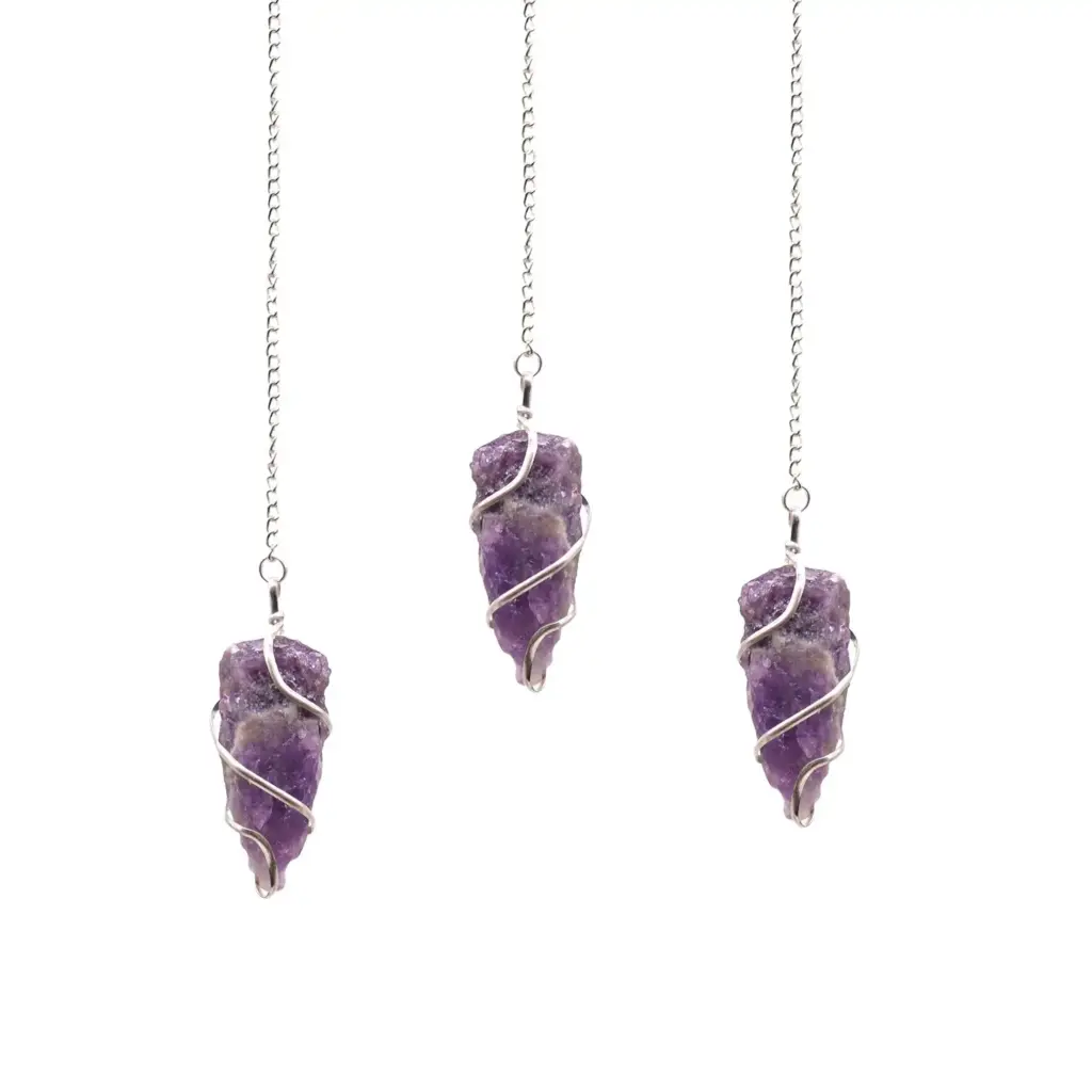 Raw Gemstone Pendulum – Amethyst | www.artisangoods.co.uk