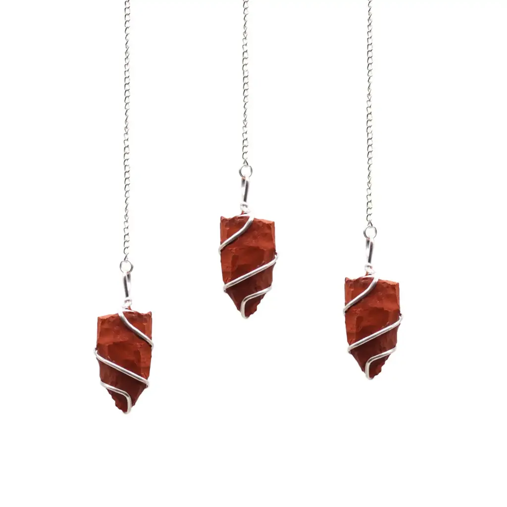 Raw Gemstone Pendulum – Red Jasper | www.artisangoods.co.uk