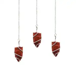 Raw Gemstone Pendulum – Red Jasper | www.artisangoods.co.uk 1