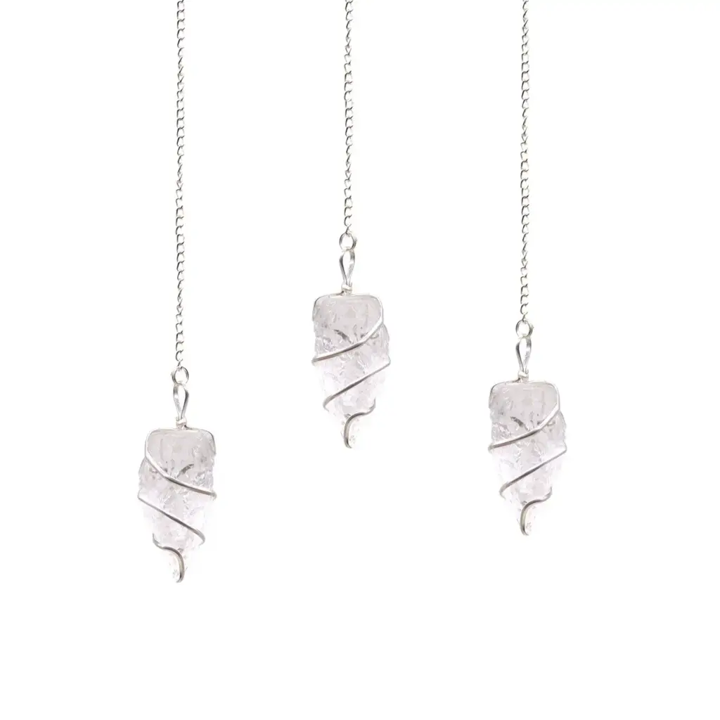 Raw Gemstone Pendulum – Rock Quartz | www.artisangoods.co.uk