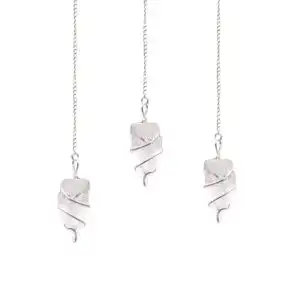 Raw Gemstone Pendulum – Rock Quartz | www.artisangoods.co.uk 1