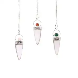 Rock Crystal Cone & Silver Ring – Asst | www.artisangoods.co.uk 1