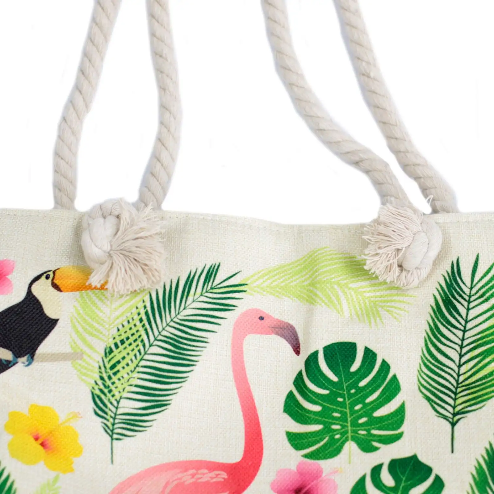 Rope Handle Bag – Flamingo & More | www.artisangoods.co.uk 4 Rope Handle Bag – Flamingo & More | www.artisangoods.co.uk 3
