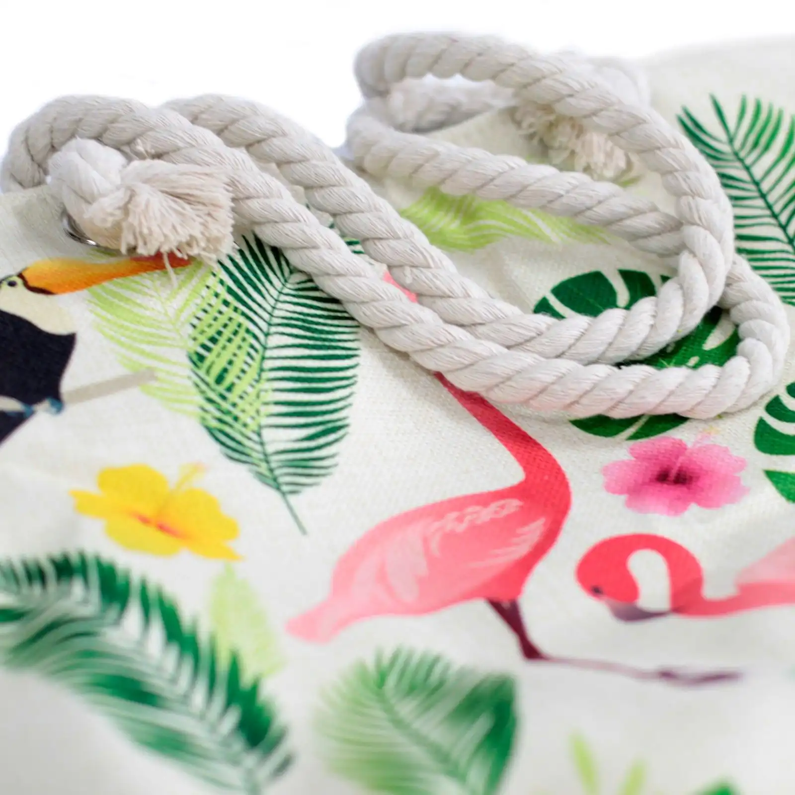 Rope Handle Bag – Flamingo & More | www.artisangoods.co.uk 3 Rope Handle Bag – Flamingo & More | www.artisangoods.co.uk 2