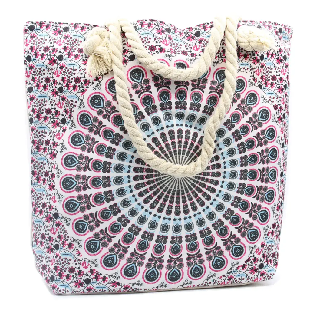 Rope Handle Mandela Bag – Electric Blue | www.artisangoods.co.uk Rope Handle Mandela Bag – Electric Blue | www.artisangoods.co.uk