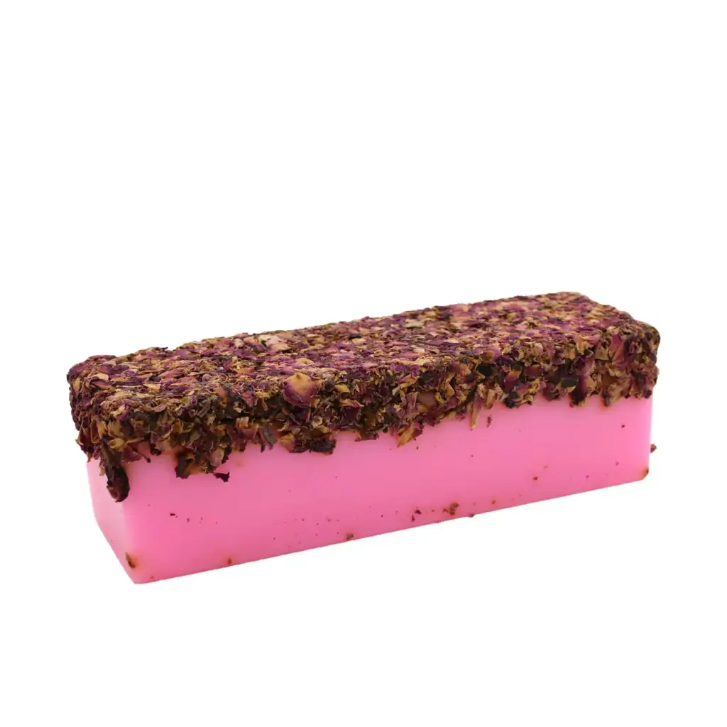 Rose & Rose Petals – Soap Loaf | www.artisangoods.co.uk