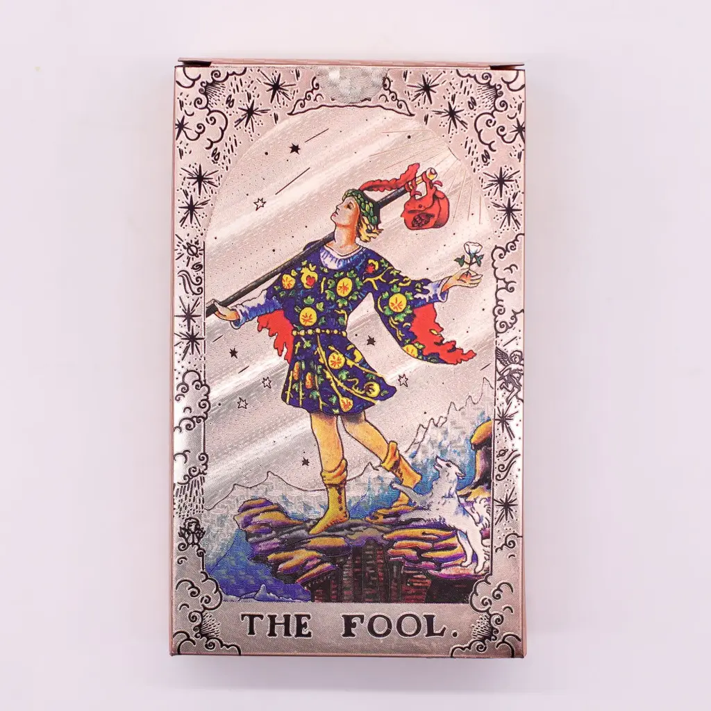 Rose Gold Foil Tarot Card Set – Moon Phase – with booklet | www.artisangoods.co.uk 3