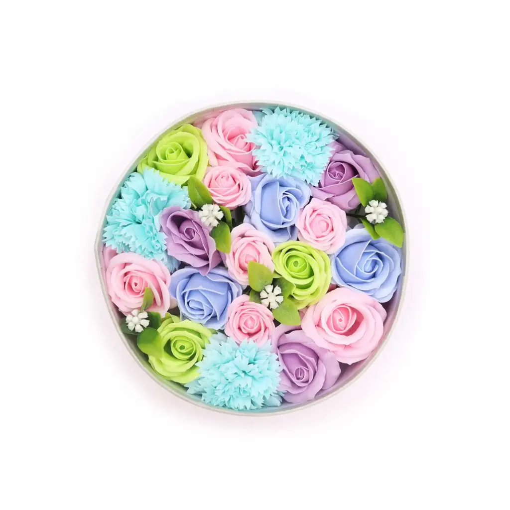 Round Box – Baby Blessings – Blues | www.artisangoods.co.uk
