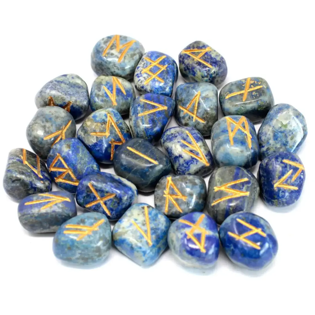 Runes Stone Set in Pouch – Lapis | www.artisangoods.co.uk 2 Runes Stone Set in Pouch – Lapis | www.artisangoods.co.uk 2