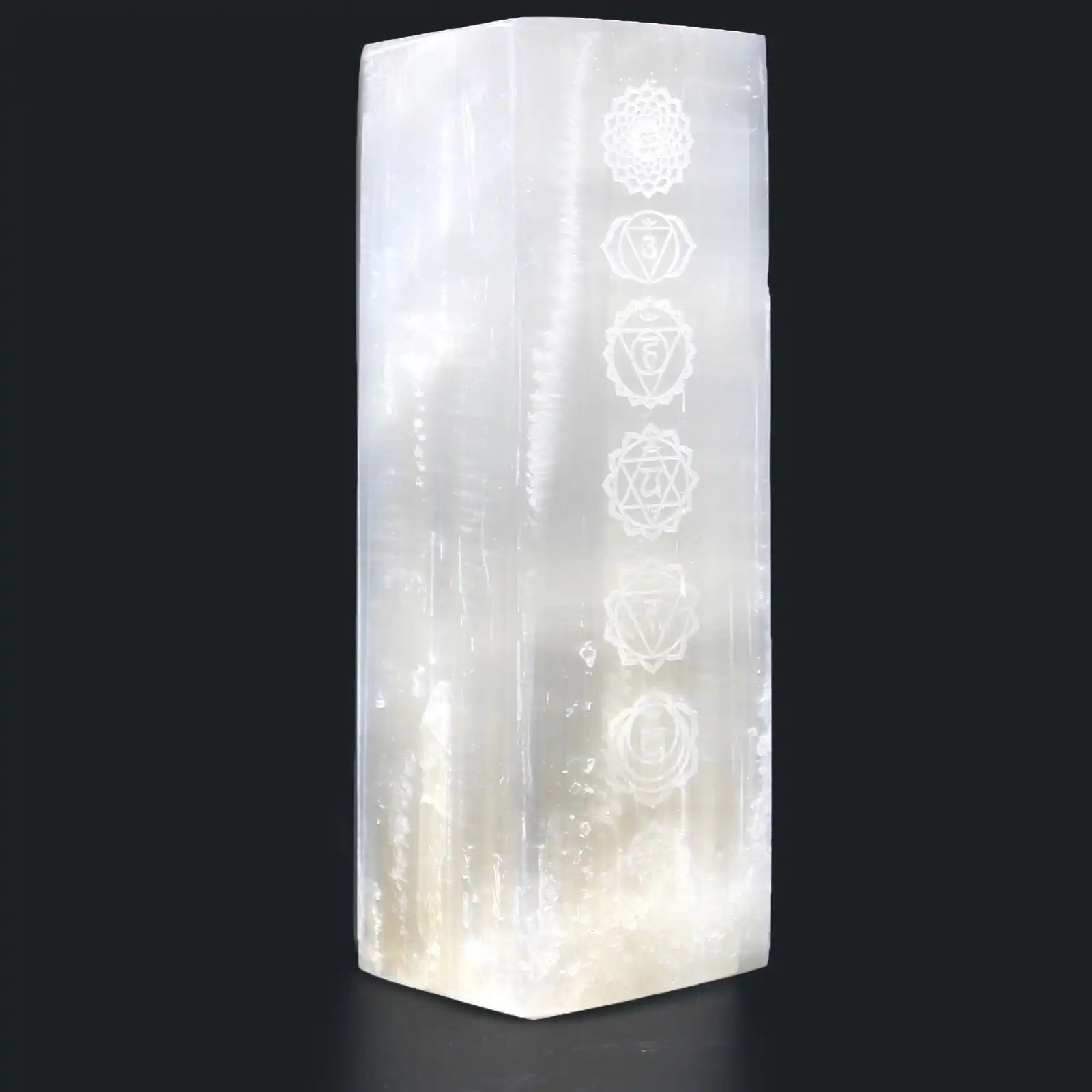 Selenite Block Lamp 25cm – Chakra Lamp | www.artisangoods.co.uk 6 Selenite Block Lamp 25cm – Chakra Lamp | www.artisangoods.co.uk 5