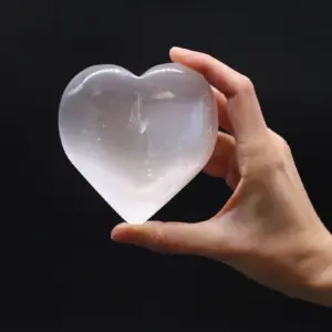Selenite Heart – 10 cm | www.artisangoods.co.uk 3