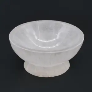 Selenite Ritual Bowl  – 10cm | www.artisangoods.co.uk 2