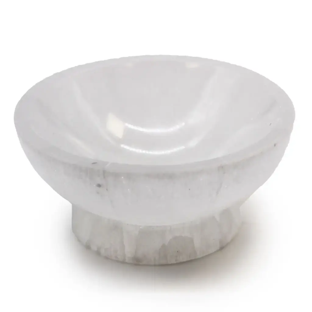 Selenite Ritual Bowl  – 10cm | www.artisangoods.co.uk