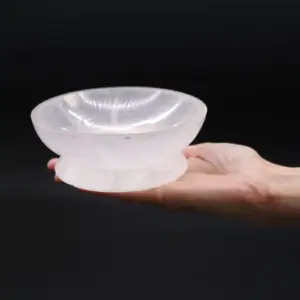Selenite Ritual Bowl  – 13cm | www.artisangoods.co.uk 3