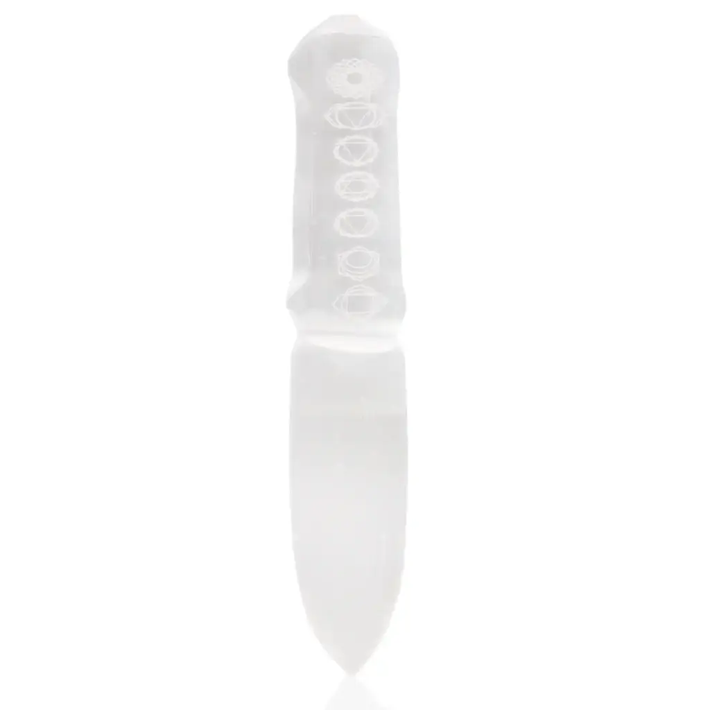 Selenite Ritual Knife – Chakra | www.artisangoods.co.uk 3 Selenite Ritual Knife – Chakra | www.artisangoods.co.uk 3