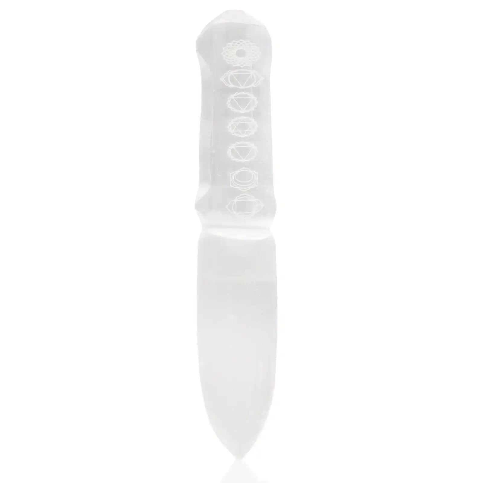 Selenite Ritual Knife – Chakra | www.artisangoods.co.uk 4 Selenite Ritual Knife – Chakra | www.artisangoods.co.uk 3