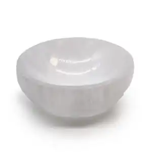 Selenite Round Bowl – 10cm | www.artisangoods.co.uk 1