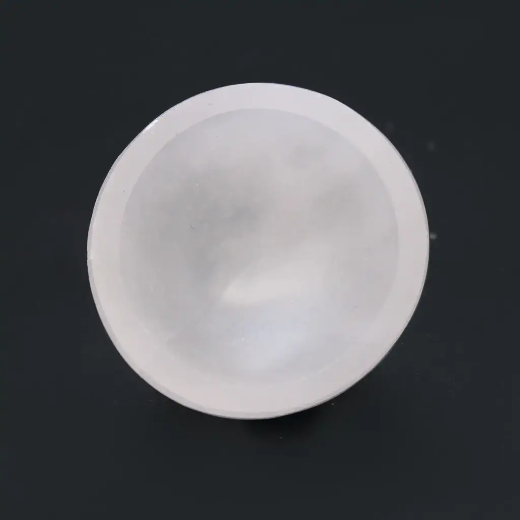 Selenite Round Bowl – 6cm | www.artisangoods.co.uk 2