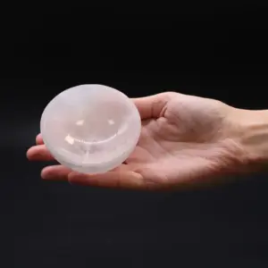 Selenite Round Bowl – 8cm | www.artisangoods.co.uk 4