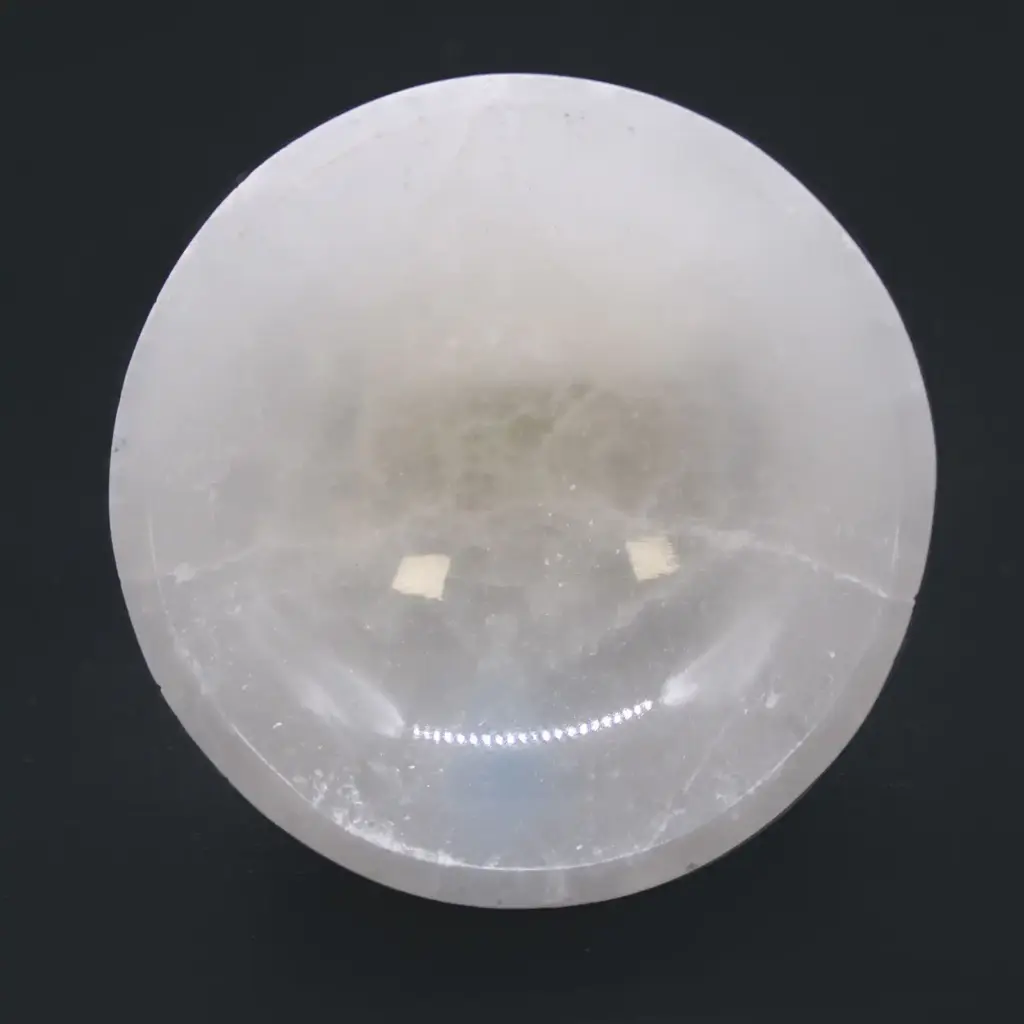 Selenite Round Bowl – 8cm | www.artisangoods.co.uk 2