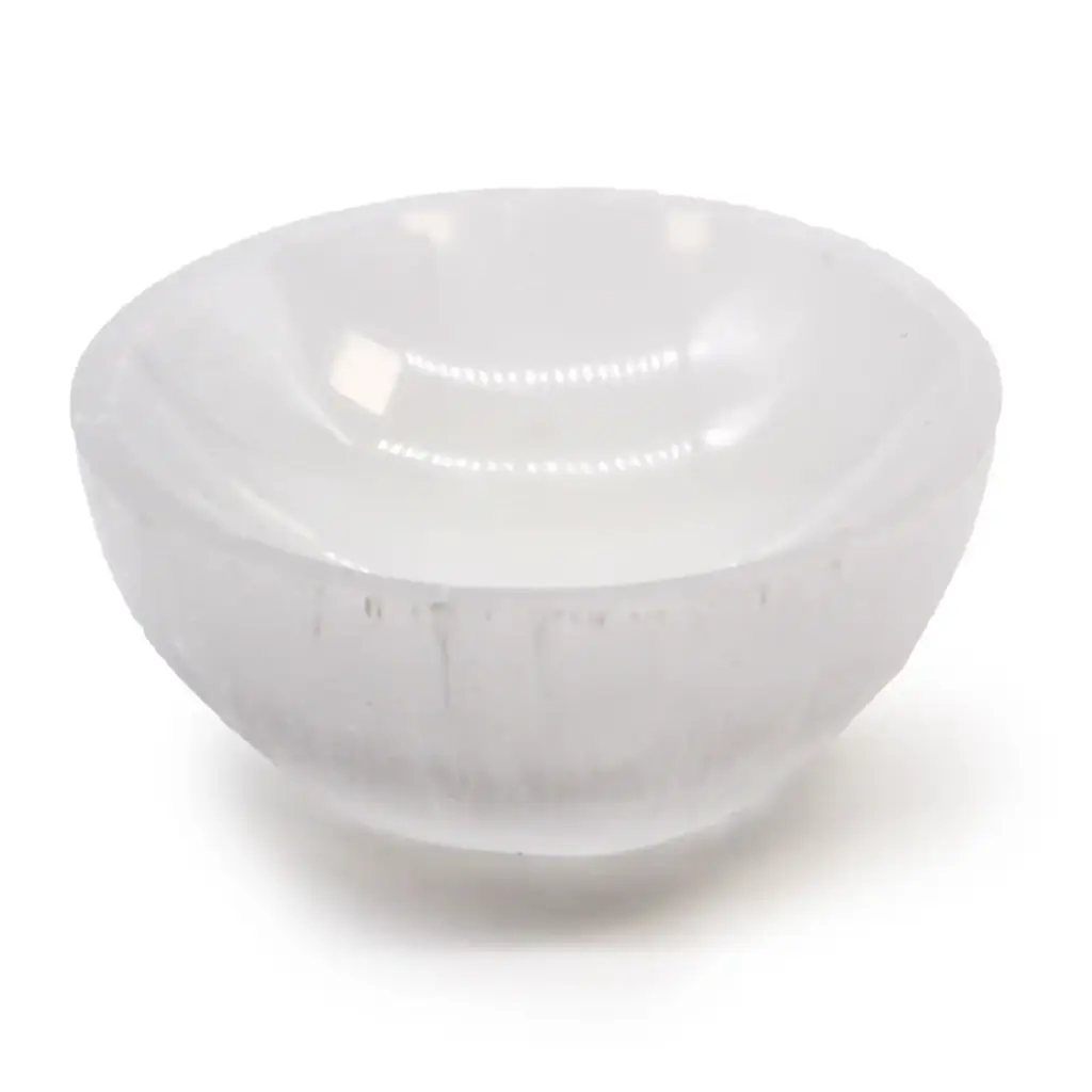 Selenite Round Bowl – 8cm | www.artisangoods.co.uk