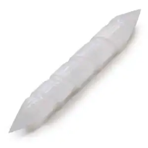 Selenite Spiral Wands – 16 cm (Point Both Ends) | www.artisangoods.co.uk 1