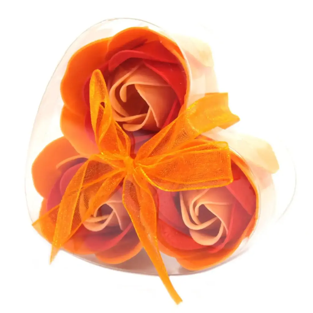 Set of 3 Soap Flower Heart Box – Peach Roses | www.artisangoods.co.uk 2 Set of 3 Soap Flower Heart Box – Peach Roses | www.artisangoods.co.uk 2