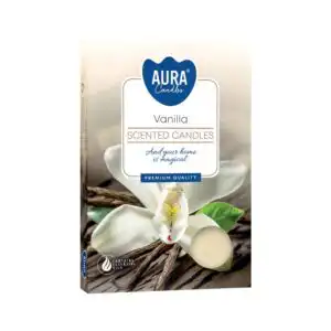Set of 6 Scented Tealights – Vanilla | www.artisangoods.co.uk 1